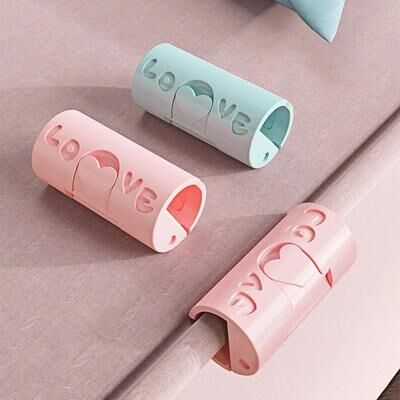 Uplift Treasures Non Slip Bed Sheet Clips Blanket Holder Set 12pcs Pink