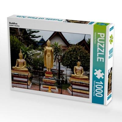 CALVENDO Puzzle Buddhas | 1000 Teile Lege-Größe 64x48cm Foto-Puzzle für glückliche Stunden