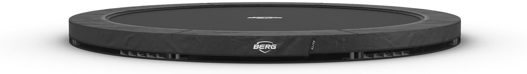 BERG Bodentrampolin Elite InGround 430 Stahlrahmen Grau