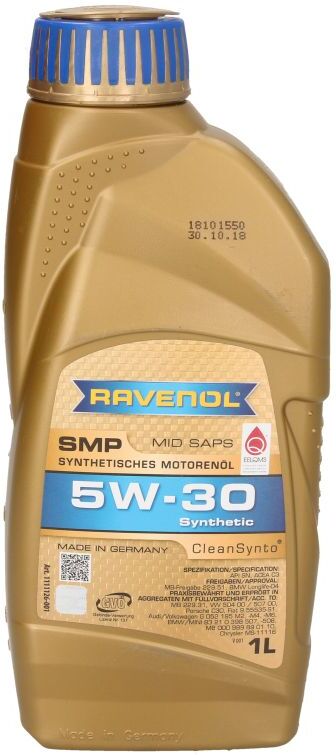 Motoröl RAVENOL 1111126 SMP 504/507 5W30 1L