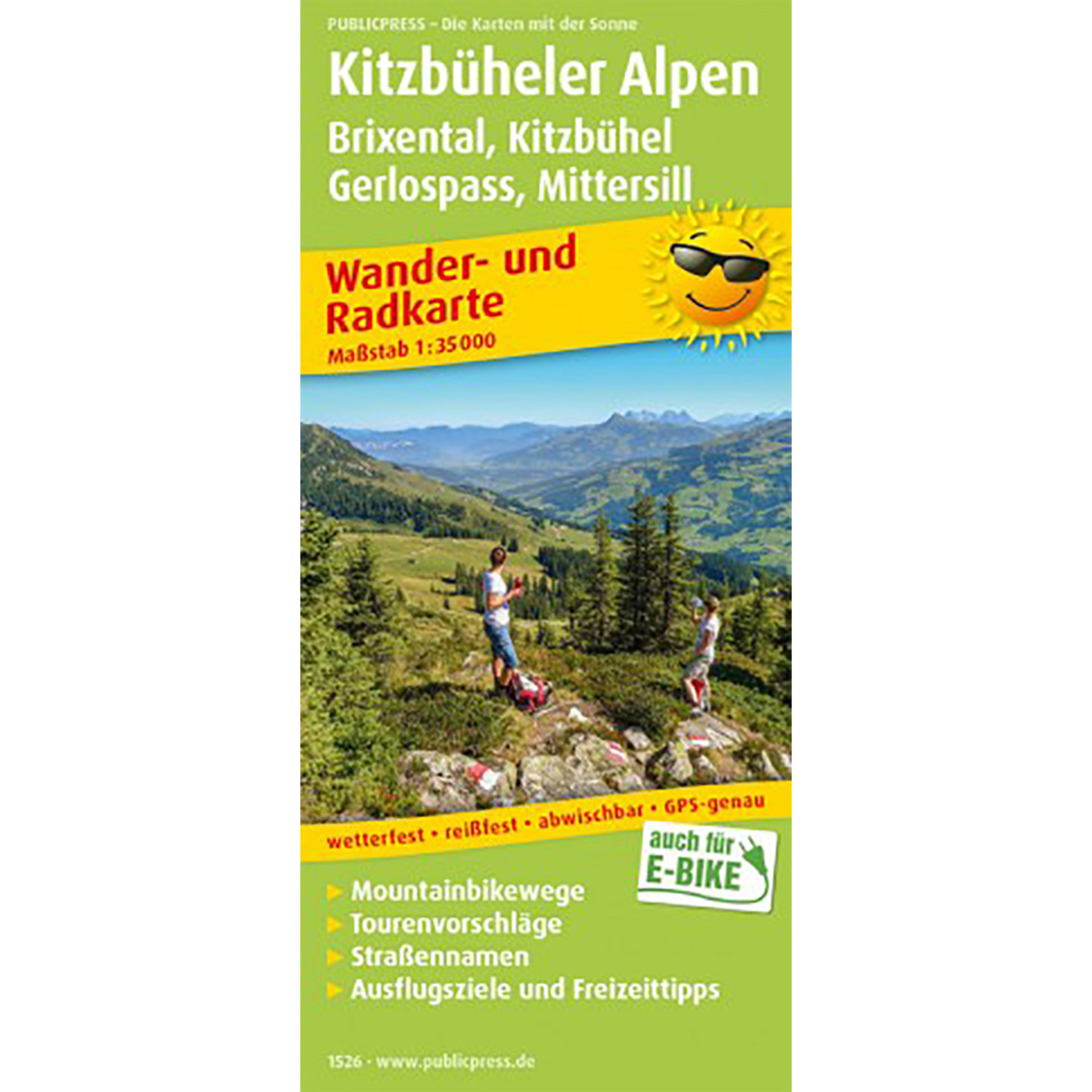 PublicPress RWK 1526 Kitzbüheler Alpen - Brixental, Gerlospass Topografische Karten