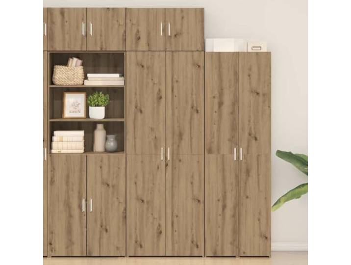 Aufbewahrungsschrank 3 stk Artisan-Eiche 70 x 42,5 x 185 cm Holzwerkstoff Robuster Holzwerkstoff, klare Linien, minimalistischer Stil, vielseitig nutzbar, einfache Montage
