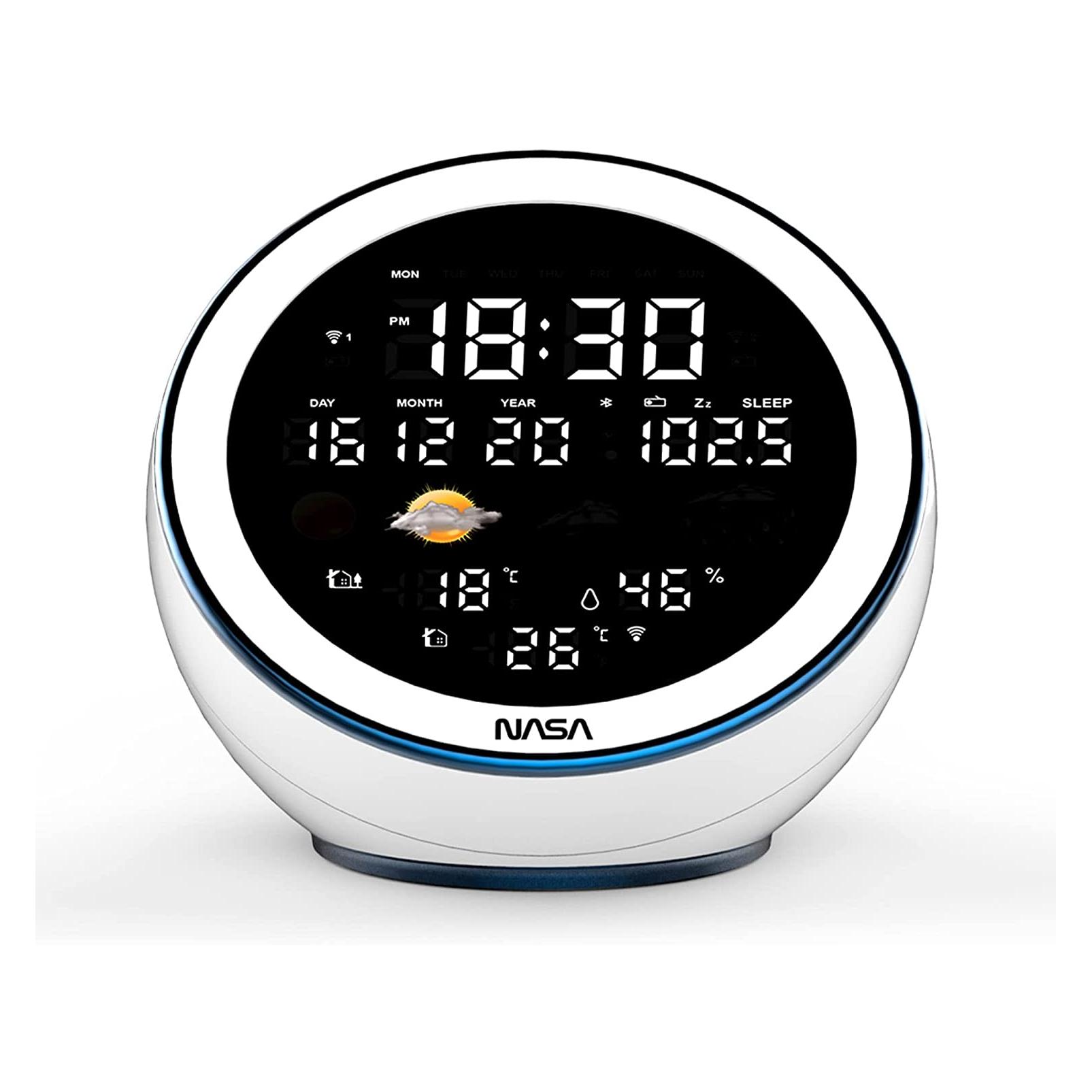 Nasa WSP1500 white Weather Station/Speaker BT Moon (SB6705)