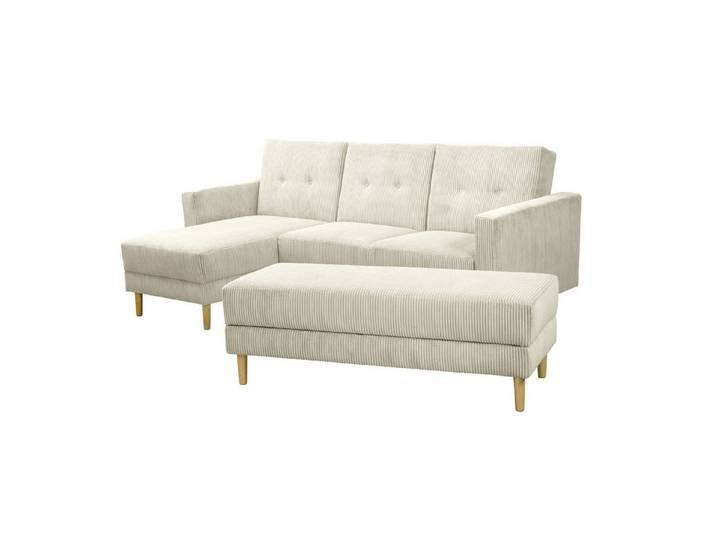 Max Winzer® Ecksofa Just Cool, Funktionssofa mit Hocker
