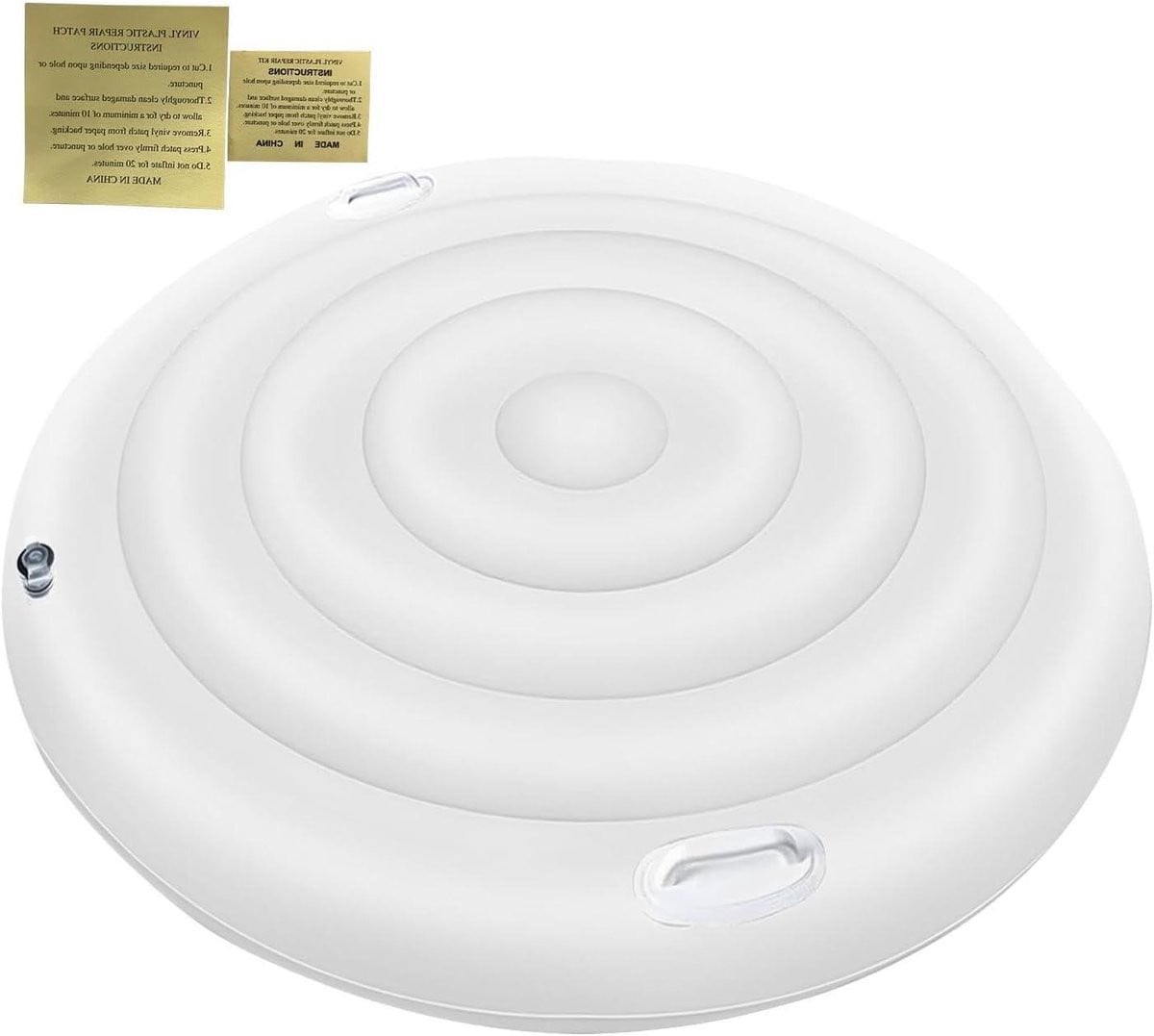 Grijs Opblaasbaar Hottub Cover van 138 cm voor Bescherming van je Jacuzzi en Spa