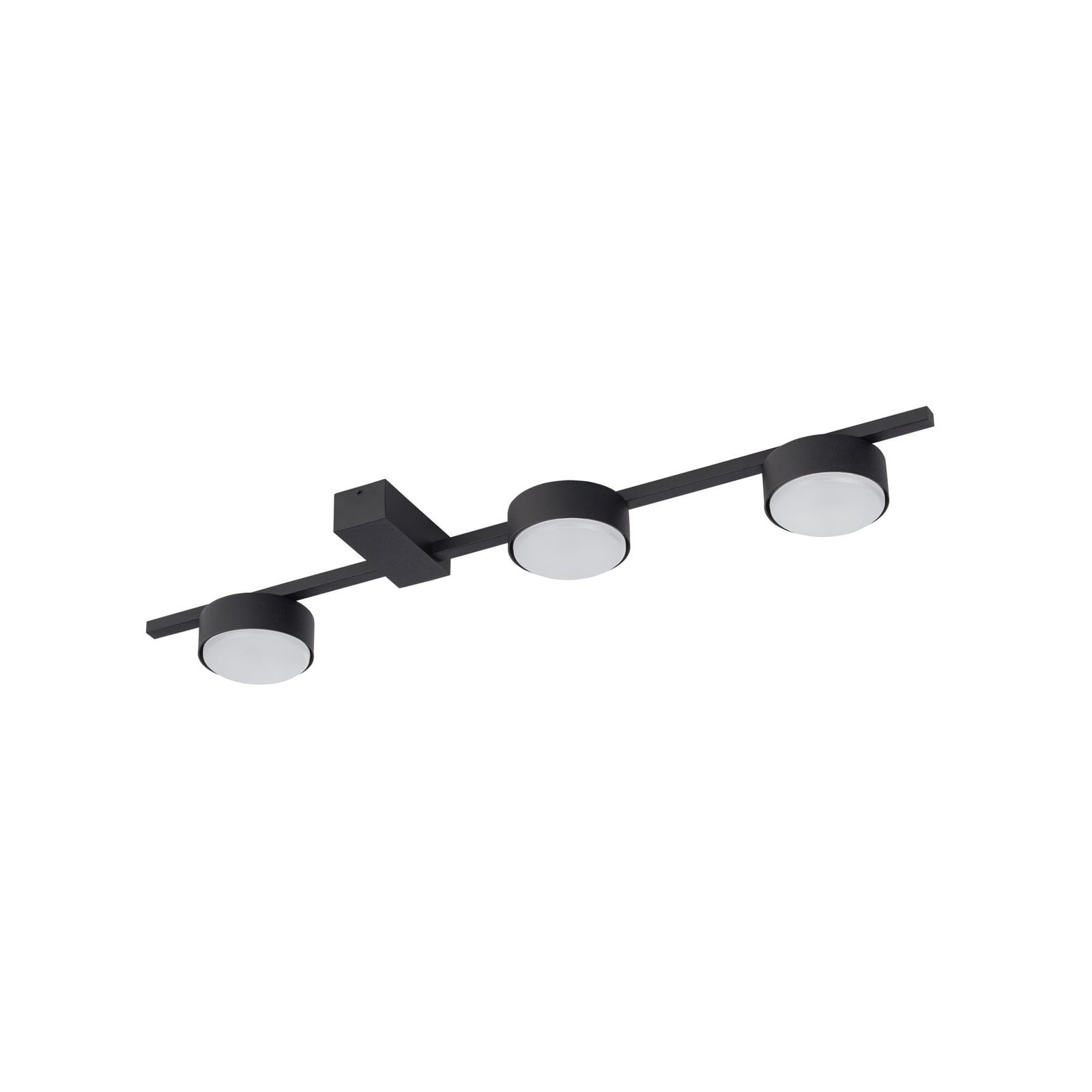 Lyora moderne plafondlamp zwart aluminium dimbaar met LED