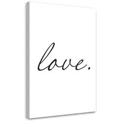 WANDBILD inschrift liebe