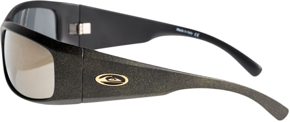 Sonnenbrille QUIKSILVER "Fishy", Herren, schwarz (metalic schwarz, ml gold), Sonnenbrillen Sonnenbrille metalic schwarz, ml gold Einheitsgröße