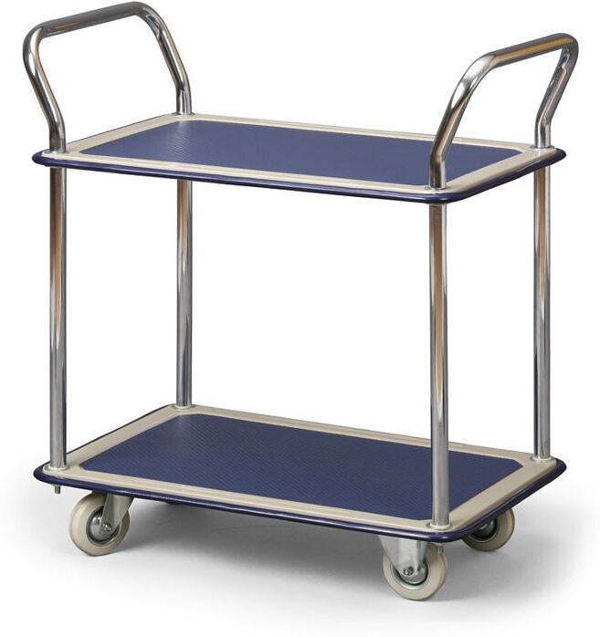 B2B Partner Etagenwagen, 2 Etagen mit Gummiunterlage, 120 kg