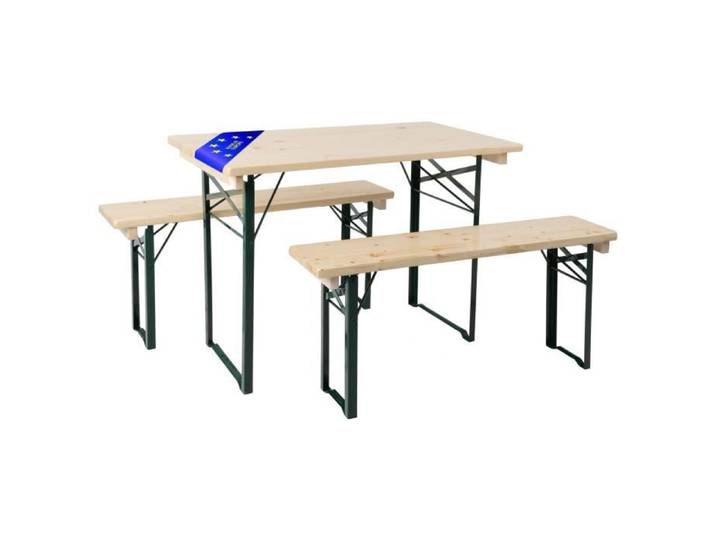 Ensemble de brasserie pour balcon Hirschgarten 110 cm Naturel de Stagecaptain