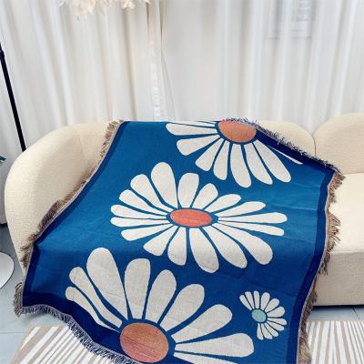 Shop Station Abstract Geometric Throw Blanket With Tassels Cozy Knitted Sofa, Bed & Picnic Blanket a 51.18 62.99 In