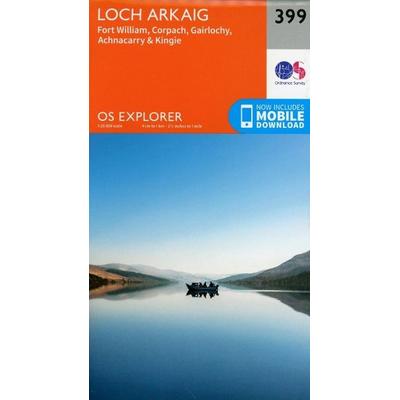 Loch Arkaig - Fort William and Corpach, Karte von Ordnance Survey, Ordnance Survey, 978-0-319-24639-9