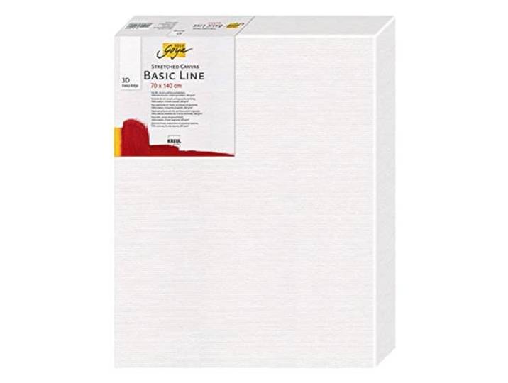 KREUL 6470140 - Solo Goya 3D Stretched Canvas Basic Line, Keilrahmen 70 x 140 cm, extra tief ca. 3,8 cm, 100 % Baumwolle 4 fach grundiert, ideal für Öl-, Acryl- und Gouachefarben