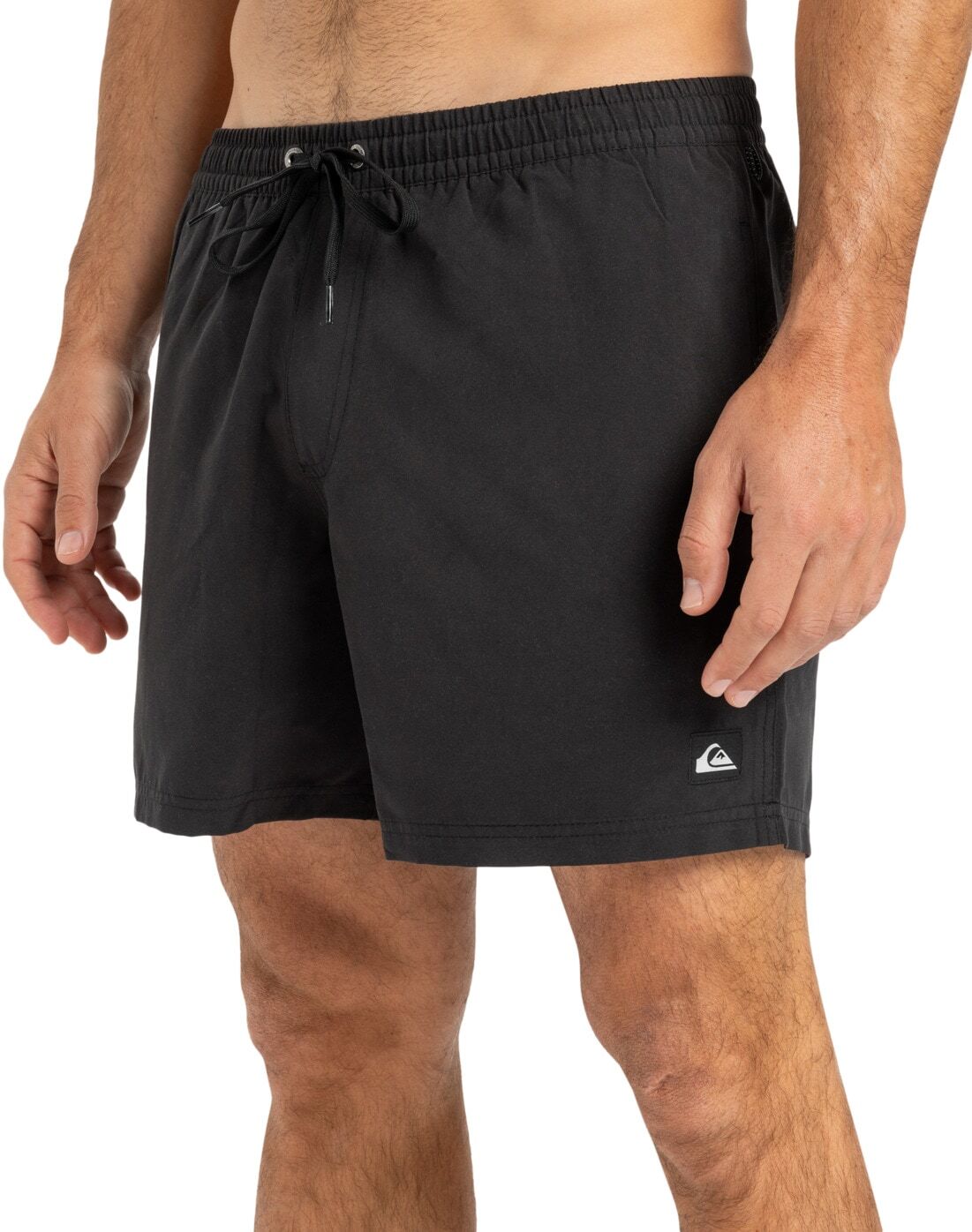 Boardshorts QUIKSILVER "Everyday Solid Volley 15", Herren, Gr. XXL, Normalgrössen, schwarz, Obermaterial: 100% Polyester., Hosen Boardshorts schwarz XXL, Normalgrössen