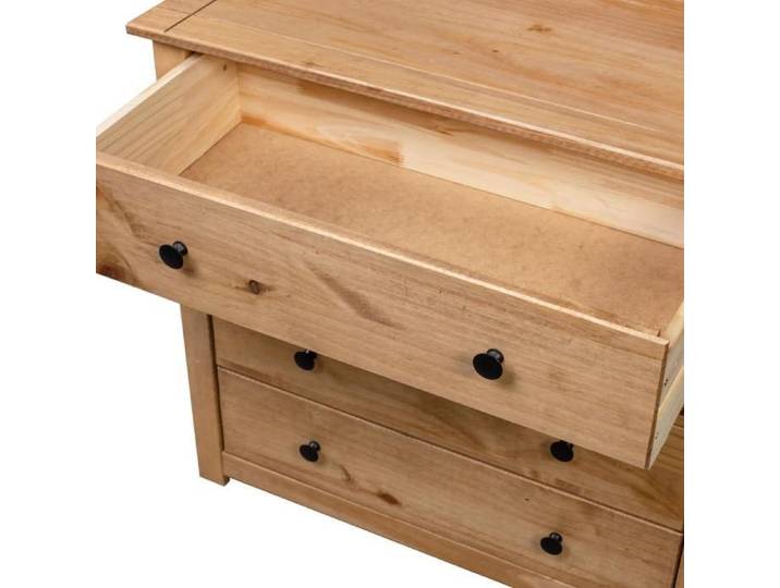 Décoratif - Cabinet latérale Classique Buffet bas meuble de rangement 80x40x73cm Pin Assortiment Panama con5406293