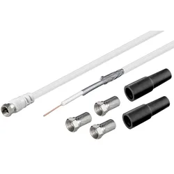 Goobay 51625 100 dB Koax-Antennenkabel Set, 20 m - 2x geschirmtes LNB-Anschlusskabel mit F-Steckern