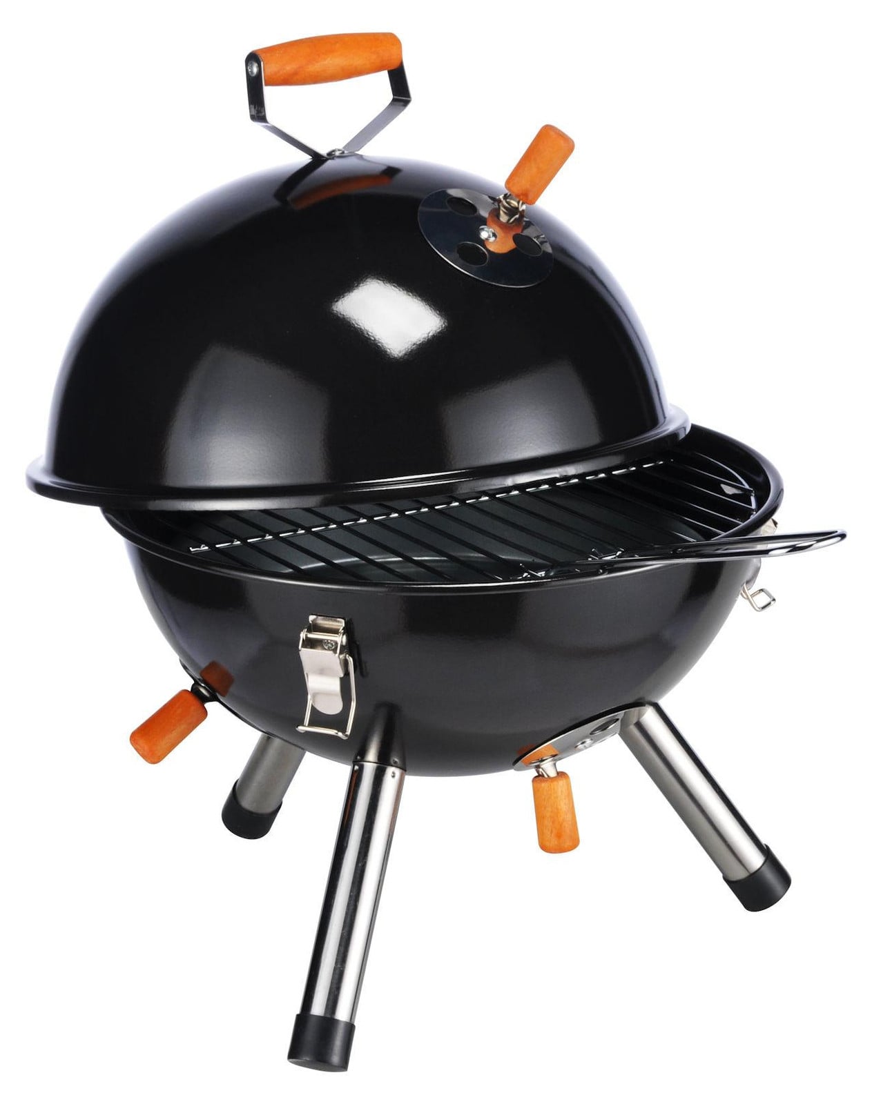 Spetebo Mini-kolengrill Kettle in zwart