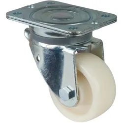 BS Rollen, Möbelrollen, Lenkrolle 100mm Lg.R schwer verz Kunstoffrad