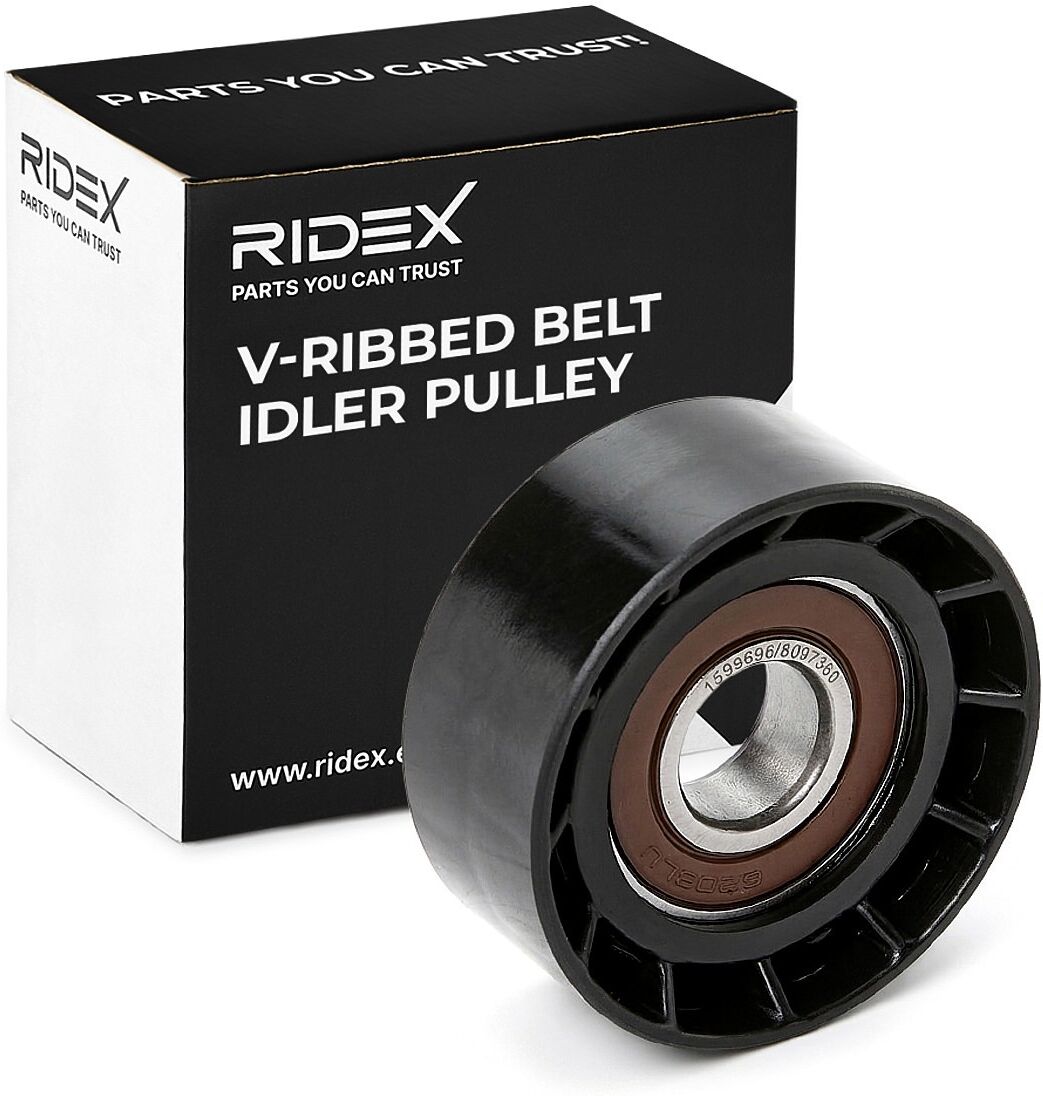 RIDEX 312D0009 Deflection / guide pulley, V-ribbed belt