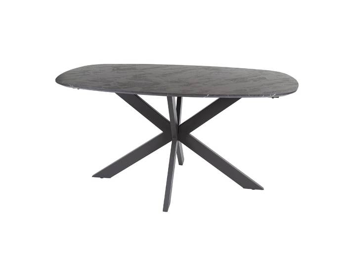 Clemento Onyx Cross Esstisch dänisch oval