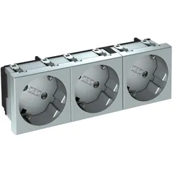 OBO Bettermann Vertr Steckdose 33 Grad, 3-fach STD-D3S AL3