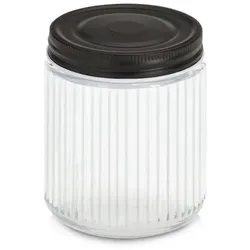 Vorratsdose 520 ml Glas Schwarz L (Large)