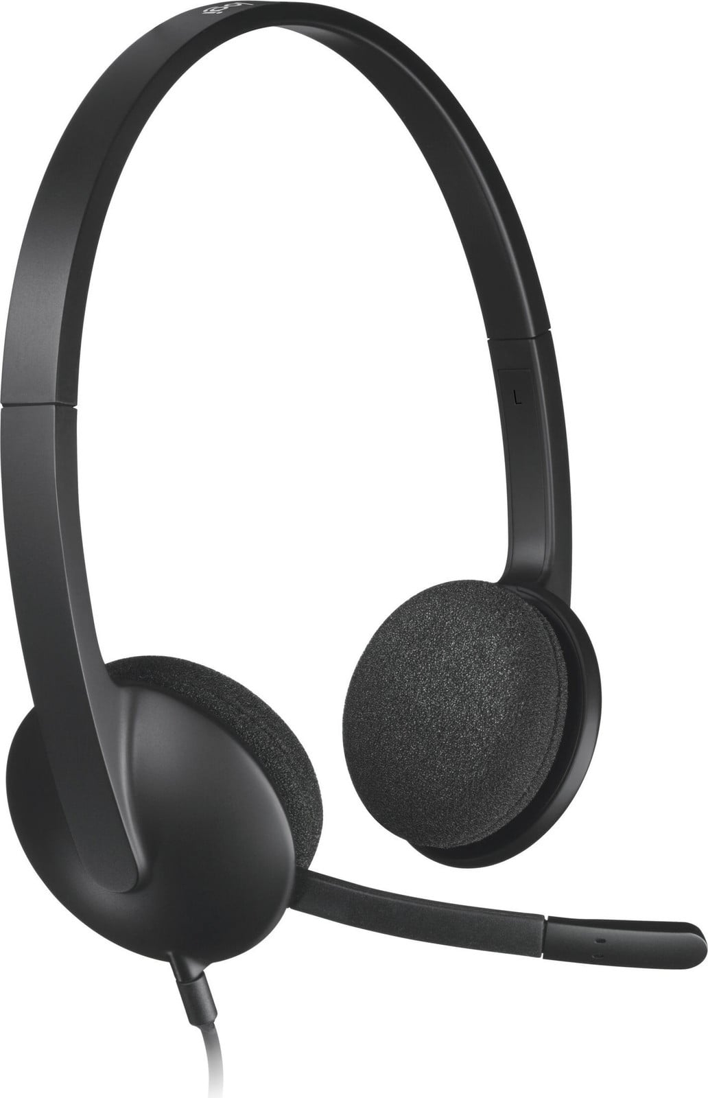 Logitech H340 PC Headset - Stereo On-Ear Headset met USB-A en Roterende Noise-Cancelling Microfoon - Zwart