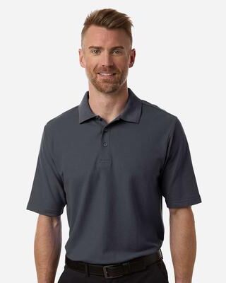 CORE365 CE106T Men's Tall Resolve CVC Performance Pique Polo Shirt in Carbon size 6XLT   Cotton/Polyester Blend
