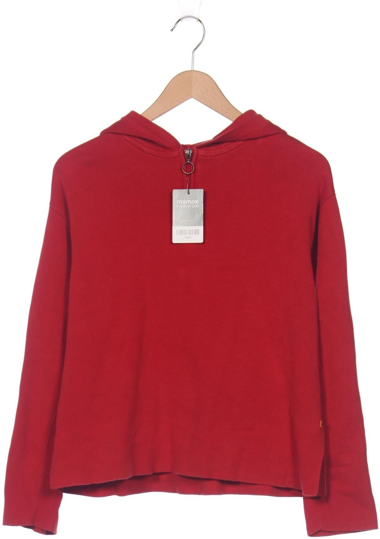 Adenauer & Co Damen Kapuzenpullover, Rot, Gr. XS, Baumwolle - Second Hand