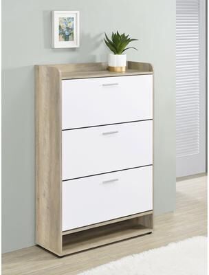 Coaster Denia 3-tier Engineered Wood Shoe Cabinet