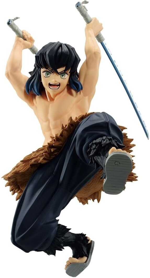 Banpresto Figura 13 cm Inosuke sin mascara Demon Slayer.