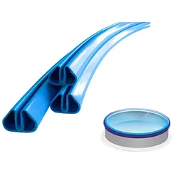 Bodenschiene Stahlmantel Rundbecken blau Ø 3,00 - 7,00 m  ,Ø 3.50 m