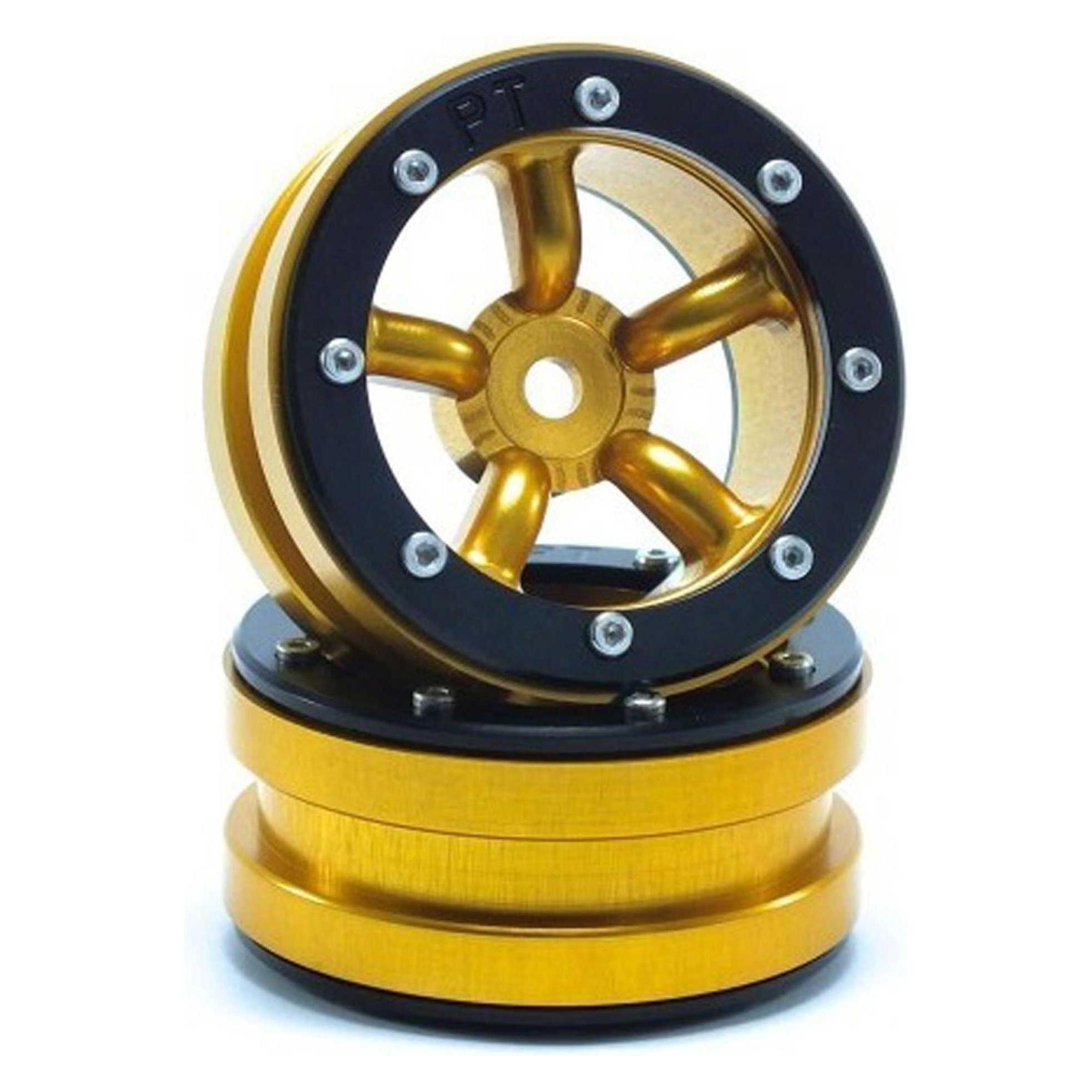 Metsafil beadlock wheels pt-safari gold/schwarz 1.9 (2 st.) (MT0010GOB)