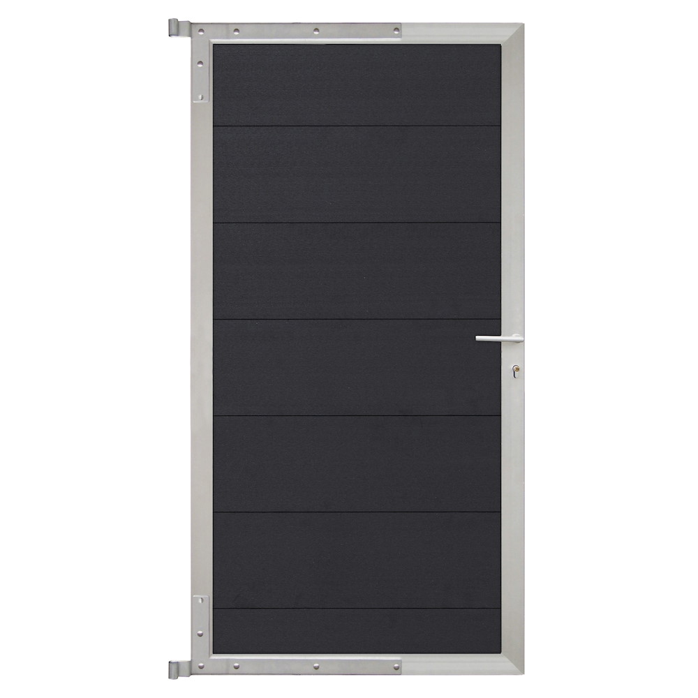 TETZNERJENT TJÖRN-Tor-Komplettset 90x175cm schiefergrau/silber 16971102