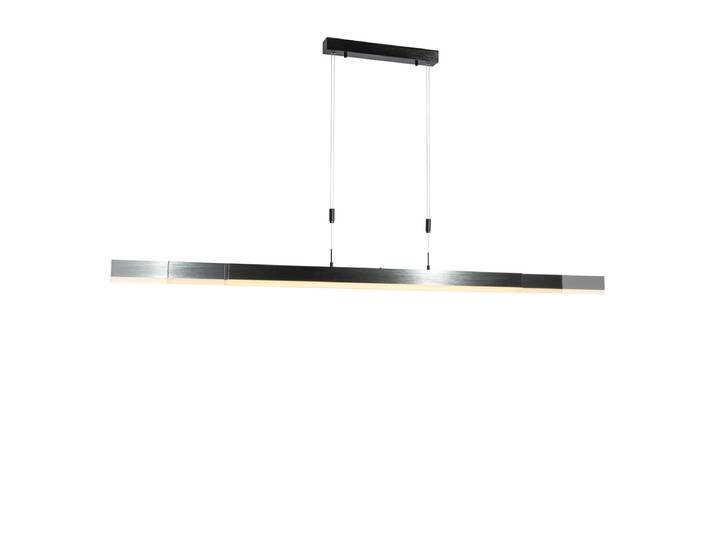 Suspension réglable noire avec LED dimmable intégrée - Lamba