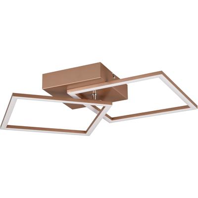 OTTO HOME LED Deckenleuchte "Annelia, Deckenlampe, schwenkbare LED-Rechtecke", braun (coffee), 2, H: 7cm, 1 Stk., Leuchten, Wand- und Deckenmontage möglich, LED Deckenleuchte
