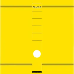 Falken 11287059 Ordner-Rückenschild, Etiketten 36 x 290 mm selbstklebend für 5 cm schmale Ordner - Gelb