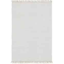benuta Basic Kurzflor Teppich aus recyceltem Material Tom Cream 80x150 cm - Moderner Kurzflor-Teppich für Wohnzimmer