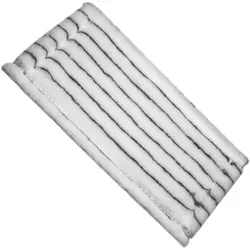 Handpad Poly grau-weiß 25x12 cm mit Vliesrücken