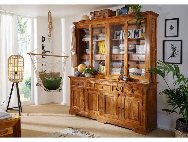 Buffet 204x50 Acacia laqué Miel OXFORD #0340