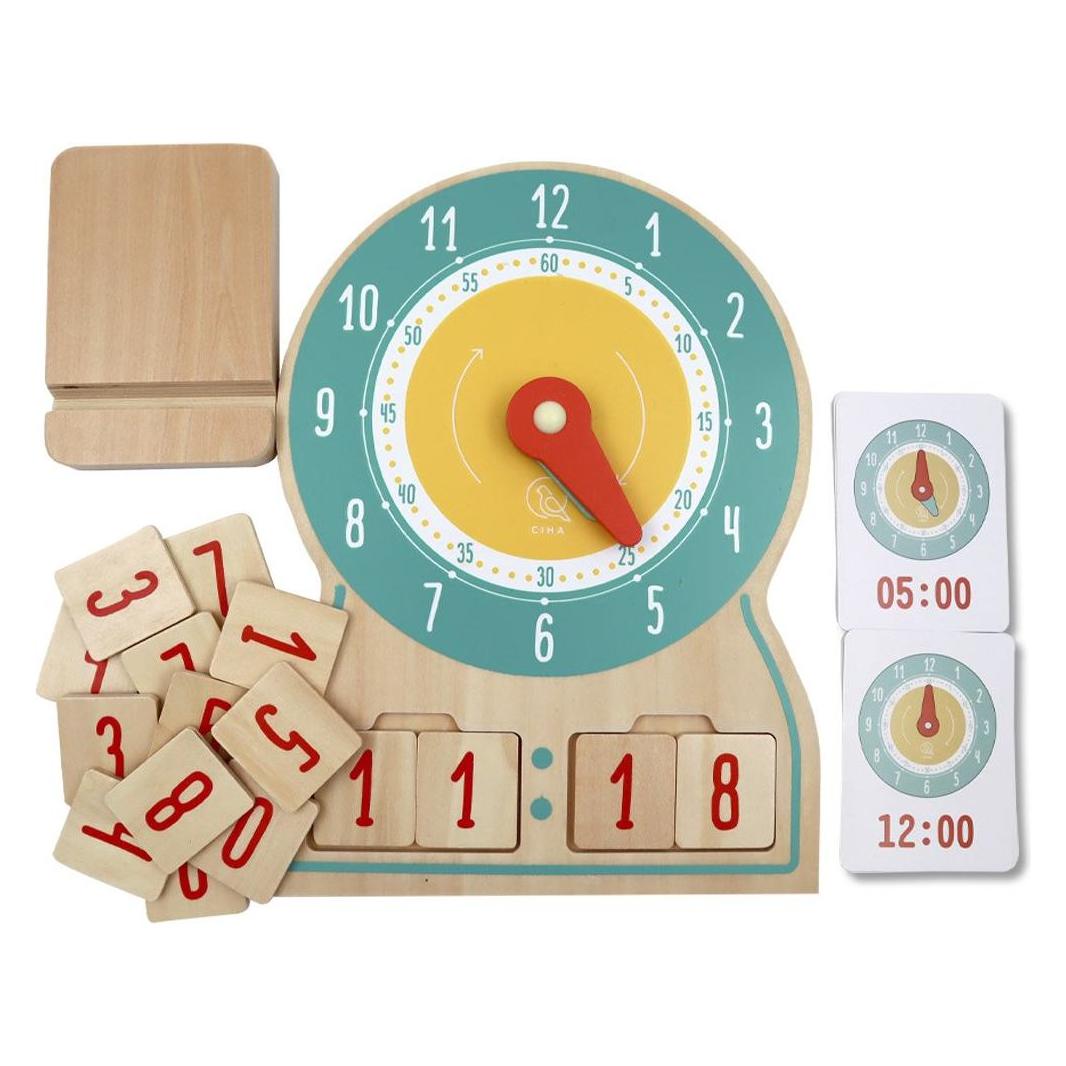 Ciha Holzuhr: Wie viel Uhr ist es? - (5744000940212) (5744000940212)