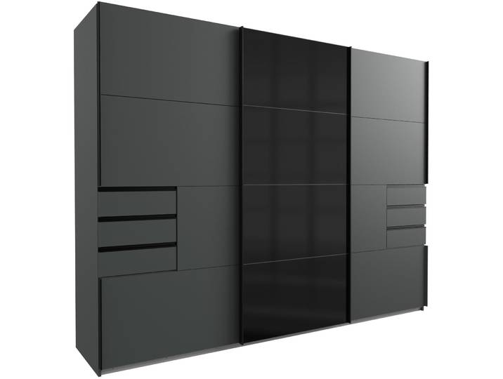 Kleiderschrank Birta graphit Holz B 270 cm - Kleiderschrank