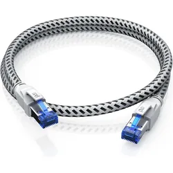 Primewire 20x CAT 8 Netzwerkkabel 40 Gbits - Baumwollmantel - LAN Kabel Patchkabel RJ45 - S/FTP PIMF Schirmung (PiMF, S/FTP, CAT8.1, 0.50 m), Netzwerkkabel