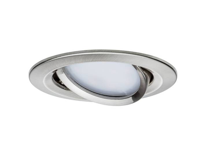 Paulmann inbouwspot Nova plus CCT Plus, dimbaar, alu / grijs / zink, Woon-/ Eetkamer, Aluminium, Modern