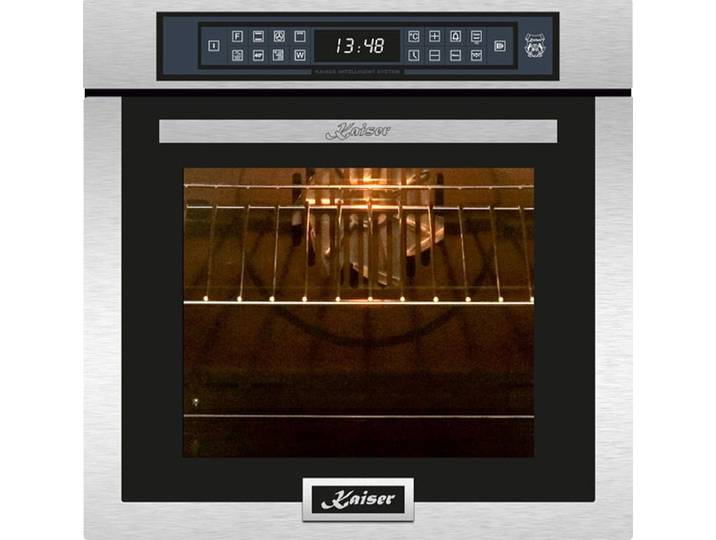 Kaiser Küchengeräte Backofen EH 6306 R, mit 1-fach-Teleskopauszug, Einbaubackofen,Edelstahl,79L 15 Fkt.