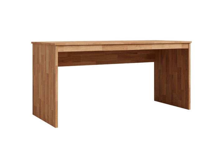 Linea Natura Jugendschreibtisch Yes, Eiche, Holz, Eiche, teilmassiv, rechteckig, Wange, 65x75x160 cm, in verschiedenen Holzarten erhältlich, Arbeitszimmer, Schreibtische, Jugendschreibtisch & Kinderschreibtisch