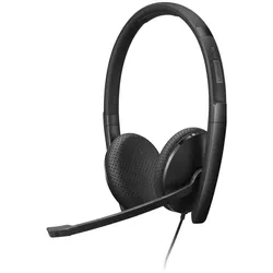 Lenovo Wired Voip Headset Uc (Kabelgebunden, USB-C), Office Headset, Schwarz