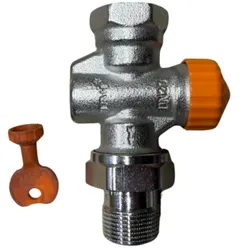 Heimeier Thermostat-Ventilunterteil 3912-03.000 Durchgang, DN 20, mit automatischer Durchflussregelung