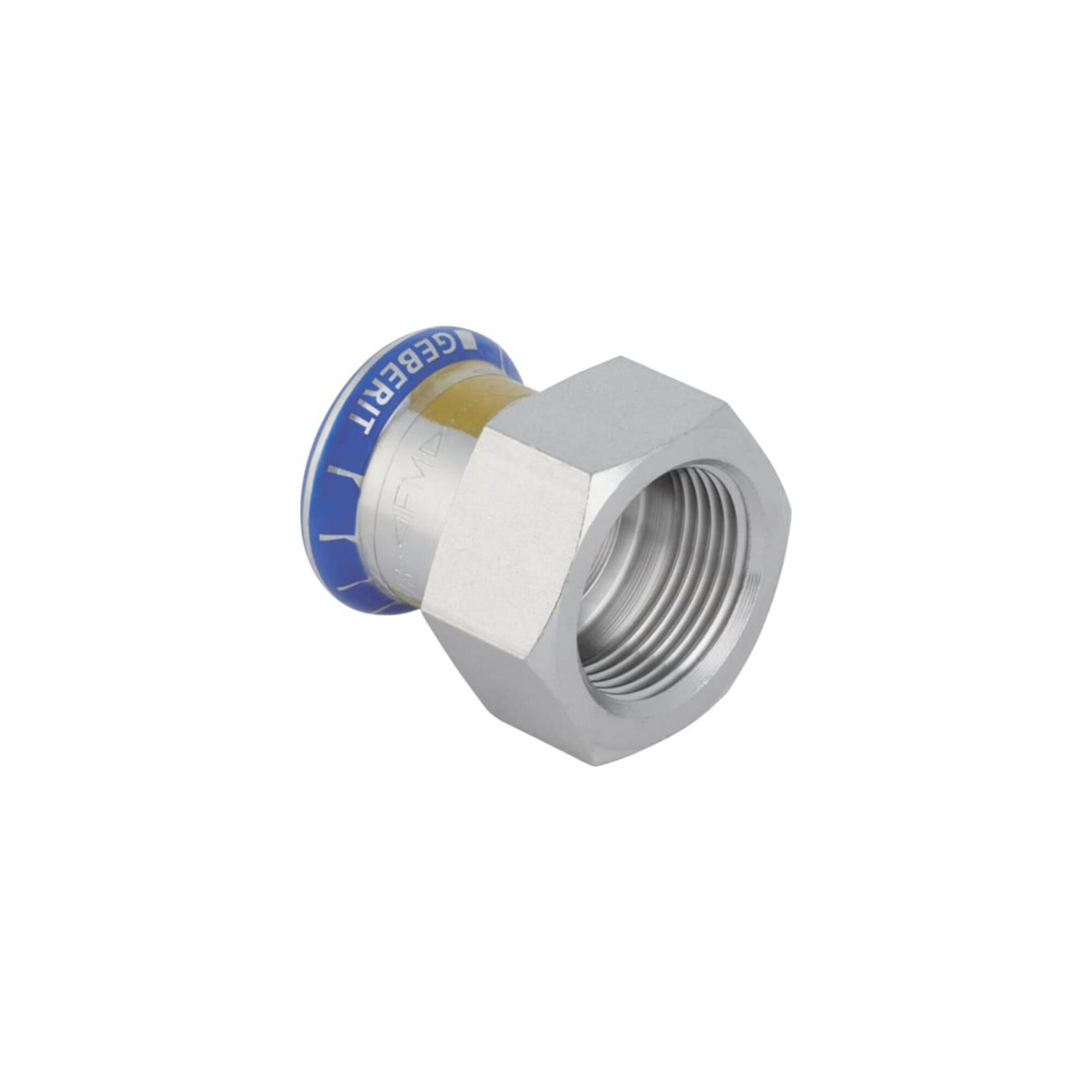 Geberit Gas-Übergangsmuffe Mapress d 42xRp 1 1/2, IG, f Nat u Fl.-Gas, ES (34091)