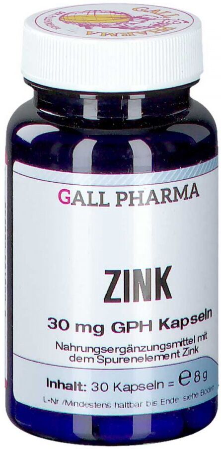Zink 30 mg Gph Kapseln 30stk